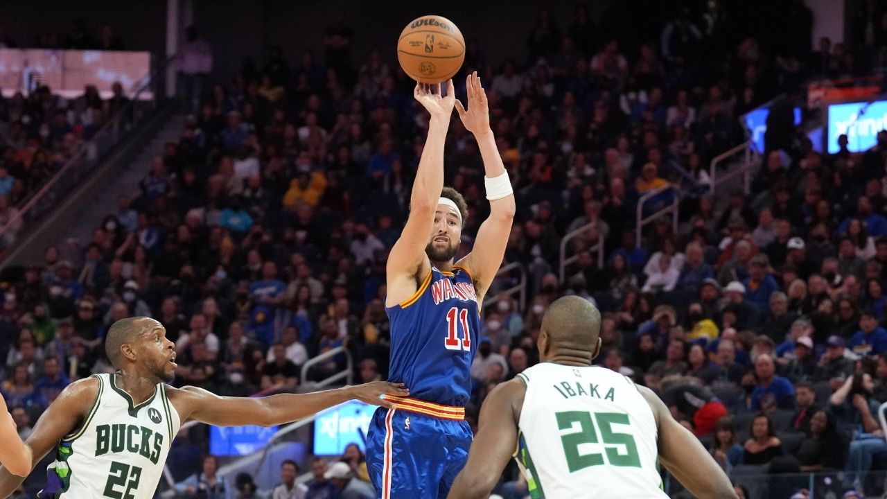 "Klay Thompson hasn't fallen off, he's just taking the toughest shots of his NBA career!": Statistic shows why the Warriors' sharpshooter is shooting a career-low 3-point percentage