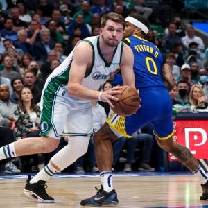 "Luka Doncic has surpassed Stephen Curry for All-NBA First Team discussions": NBA Twitter lauds the Mavericks superstar and MVP candidate after a 41/10/9 statline in a dub against the Dubs