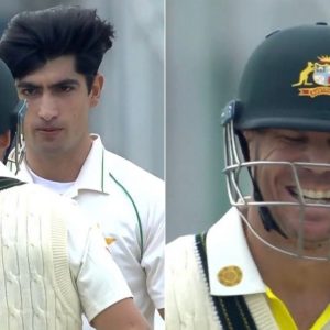David Warner stats vs Pakistan: David Warner laughs off Naseem Shah's aggressive advances in Rawalpindi Test