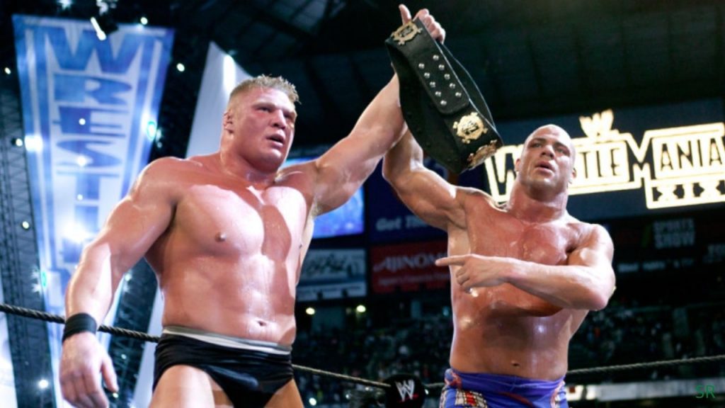 Kurt Angle Brock Lesnar