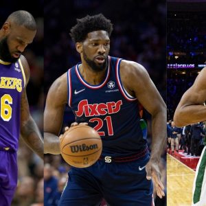 "Giannis Antetokounmpo and Joel Embiid both have 1853 points, but LeBron James is taking home the scoring title!": Insane statistic shows how both the Sixers' and Bucks' star have same point total in same number of games this season
