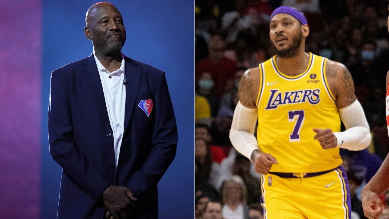 “I respect James Worthy to the utmost and don’t totally disagree with him”: Carmelo Anthony responds to the HOFer’s brutally honest comments after the Lakers recent loss vs the Rockets