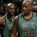 “Kevin Garnett called me this summer and said Diesel please join me!”: Shaq subjects Celtics fans to his horrid acoustics during the ‘Big Ticket’s’ jersey retirement