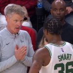 "I thought it was dangerous play, Marcus Smart dove into Stephen Curry's knee": Warriors' Head Coach Steve Kerr talks about the plays the Celtics' defensive leader made against the Splash Brothers