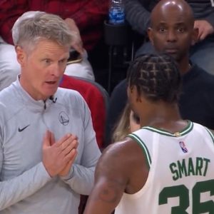 "I thought it was dangerous play, Marcus Smart dove into Stephen Curry's knee": Warriors' Head Coach Steve Kerr talks about the plays the Celtics' defensive leader made against the Splash Brothers
