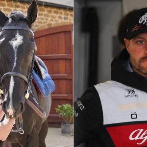 "Darling, I'm not riding Bottas"– Geri Horner calls their family horse a "Bottas character"