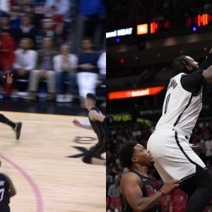 "Did Andre Drummond just throw up a peace sign like he is Tyreek Hill?" : NBA Twitter mocks Brooklyn Nets center for trying to copy NFL star Tyreek Hill