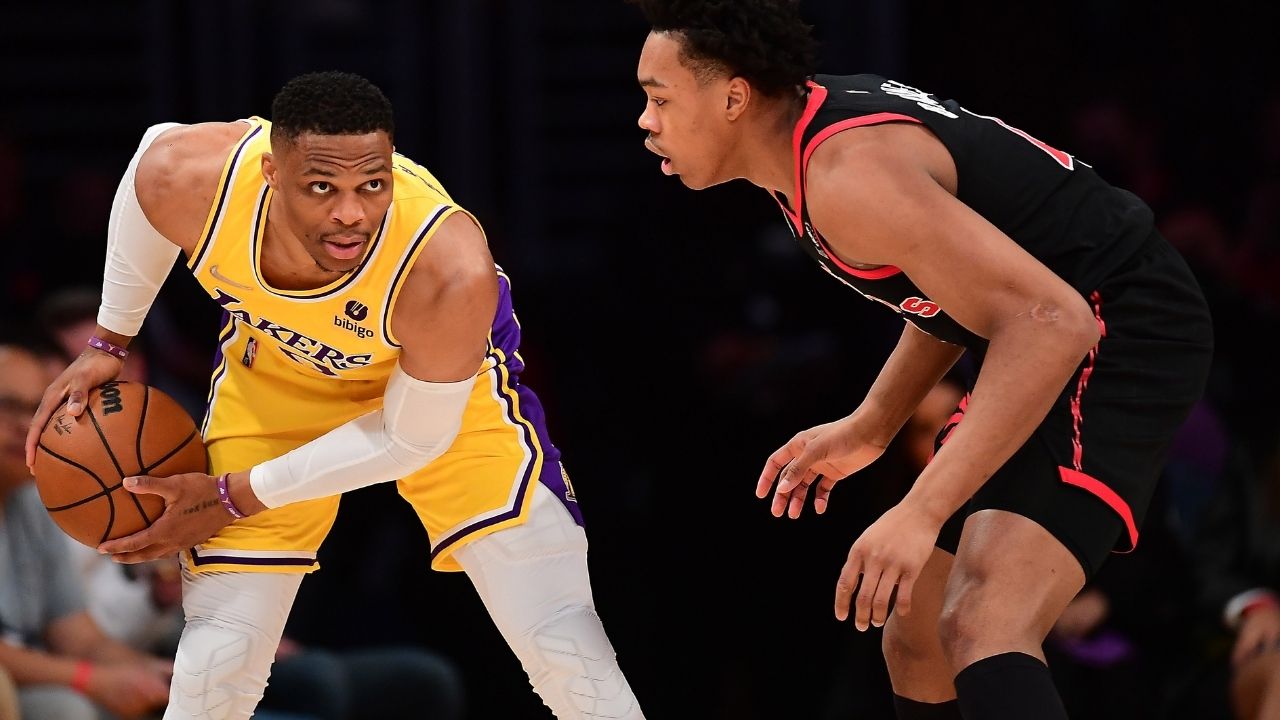 "Just keep shooting, simple as that": Russell Westbrook says LA Lakers came in with the right mindset but lost the game because they a lot of missed shots against Timberwolves