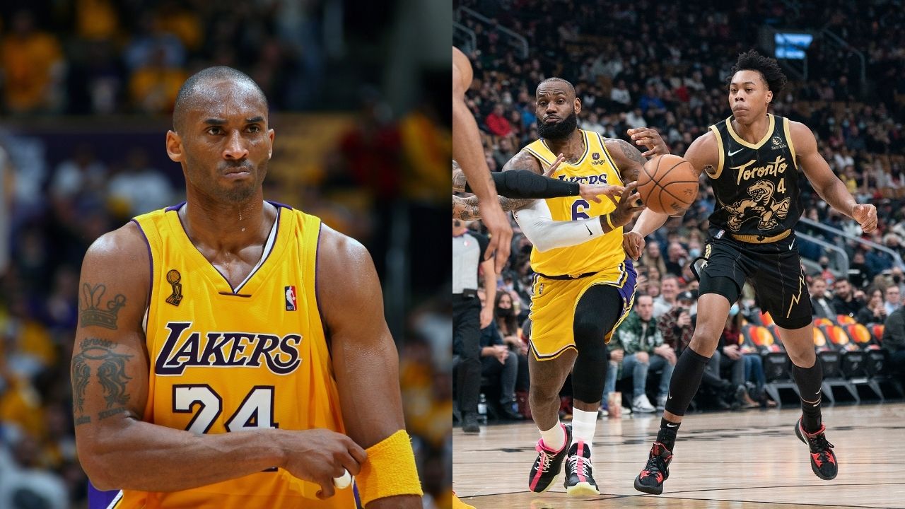 “I was more of a Kobe Bryant fan than a LeBron James fan, really”: Scottie Barnes gets asked what James meant to him and he responds by saying he loved Kobe more