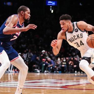 "Giannis's points are an absolute guarantee!": Nets' Kevin Durant and Kyrie Irving talk about the Bucks' MVP and shower him with the ultimate praise