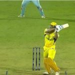 MS Dhoni 6 first ball: Dhoni hits mammoth six off Avesh Khan in LSG vs CSK IPL 2022 match