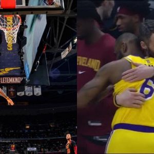 "Kevin Love is my brother, I hate that it had to be him": LeBron James on putting his former Cavs teammate on a poster