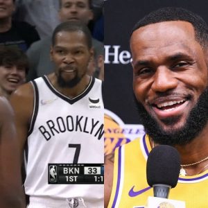 "I love the referees let Kevin Durant and Joel Embiid talk and didn't tech them up, that's dope": LeBron James cannot hide his excitement seeing the two big men showcase their competitive spirit