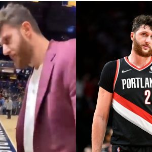 "Jusuf Nurkic tosses a fan's phone courtside": The Bosnian international first stares a guy down and then does something that will land him in trouble