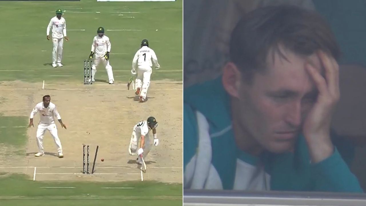 Labuschagne run out: Marnus Labuschagne dismissed for no run in Karachi Test