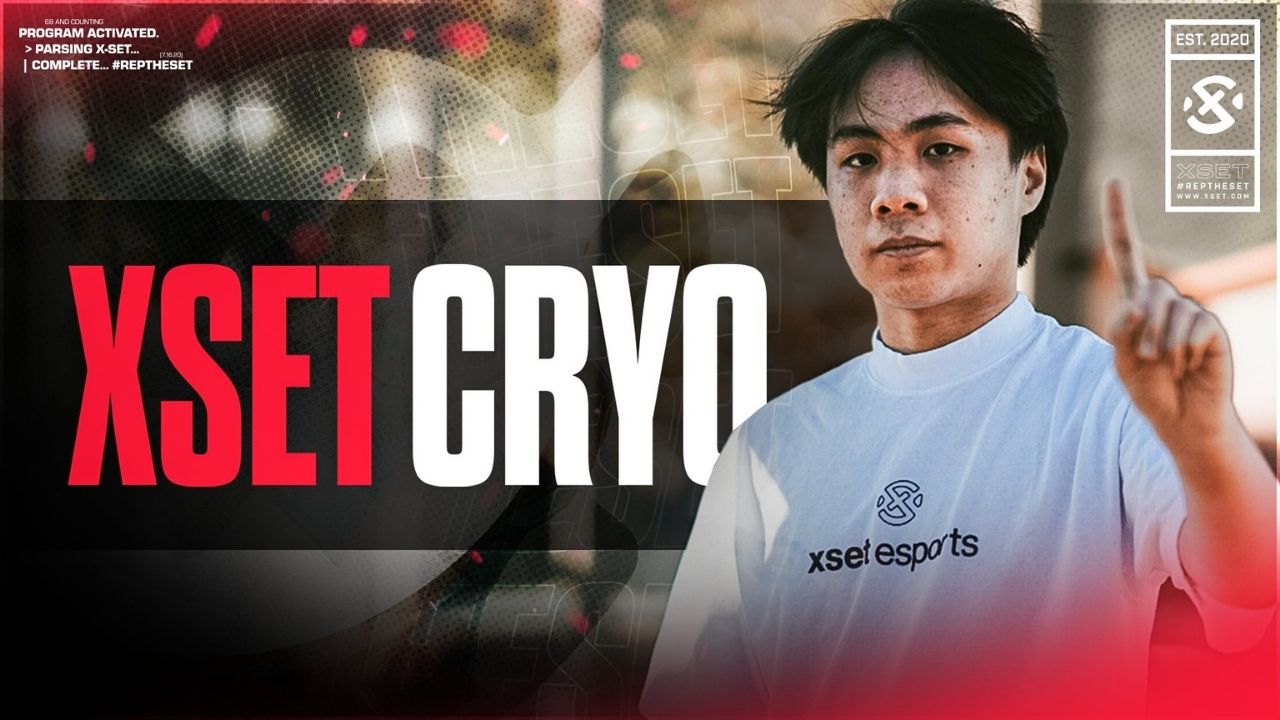 XSET Cryocells Valorant settings: Gear, Mouse Sensitivity, Crosshair, Key binds, Graphics, Video Settings.