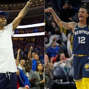 "Sooner or later, Ja Morant will be the NBA MVP": Allen Iverson posts a photo of the Grizzlies guard's jersey hung onto his 2001 Maurice Podoloff trophy
