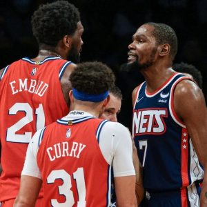 "Kevin Durant is always talking trash for no reason, man!": Joel Embiid opens up on his infamous on-court scuffle with the Slim Reaper during 76ers vs Nets