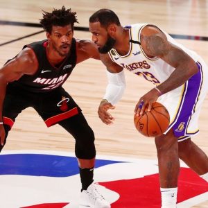 "If you put LeBron James with Jimmy Butler and Bam Adebayo, they win a title": NBA talking head debates the merits of Pat Riley reuniting with The King for one Last Dance with the Miami Heat