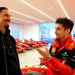 "When you buy Ibrahimovic, you buy a Ferrari" - Watch Zlatan Ibrahimovic get a tour of the Fiorano circuit with Charles Leclerc and Carlos Sainz