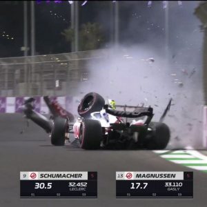 "You could hear his gasp" - Twitter praises Ralf Schumacher for continuing commentating after seeing his nephew Mick Schumacher crash in Jeddah