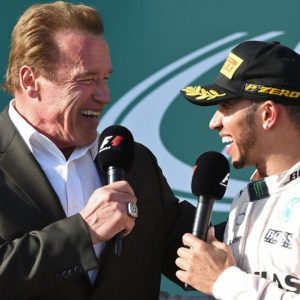 "I thought you were taller"– Lewis Hamilton's first words when he met Arnold Schwarzenegger