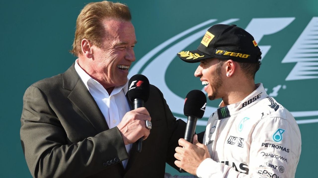 "I thought you were taller"– Lewis Hamilton's first words when he met Arnold Schwarzenegger