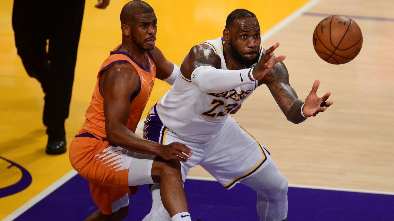 "Did LeBron James just jinx Chris Paul for the 2nd round?": NBA Twitter reacts to the King praising his friend CP3 after his mastery of the rock