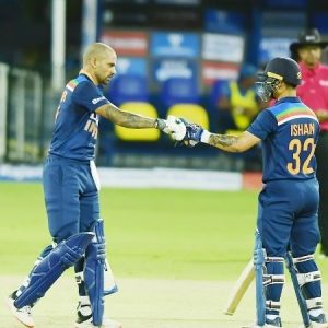 Ishan Kishan has revealed the reaction of Shikhar Dhawan when he smashed ten runs on the first two balls of his ODI debut.