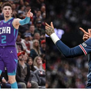 "Neymar Jr. is wearing LaMelo Ball shoes?!" PSG phenom posts picture with Lionel Messi, wearing Hornets' star's signature shoe