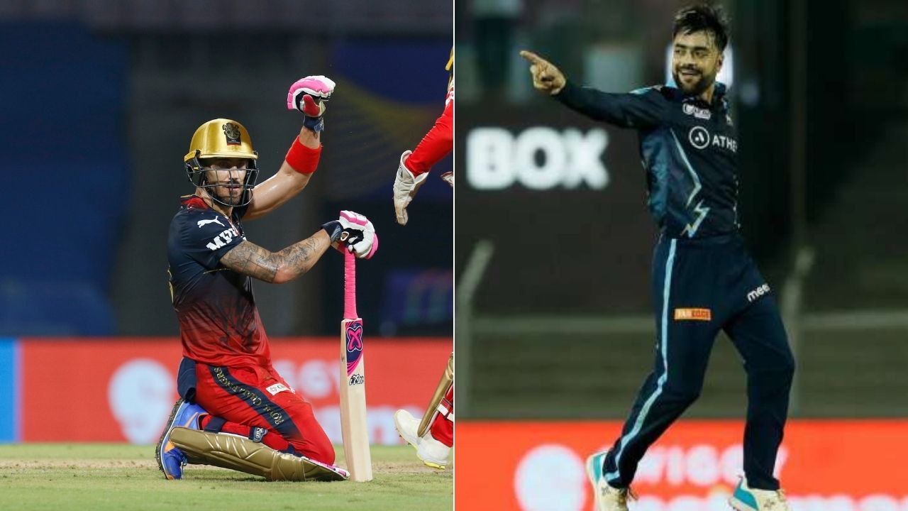 Faf du Plessis vs Rashid Khan IPL record: Rashid Khan vs RCB record and Faf du Plessis at Brabourne Stadium stats