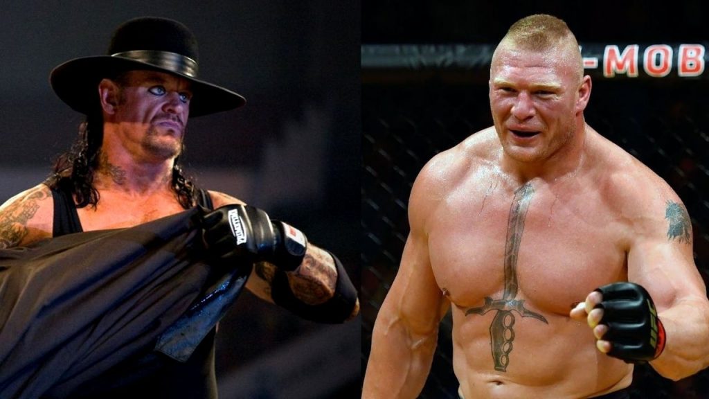 Undertaker Brock Lesnar