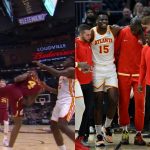 "See that's why we get so angry out there sometimes": LeBron James and NBA Twitter react to Clint Capela not receiving a flagrant for his dirty play on Evan Mobley