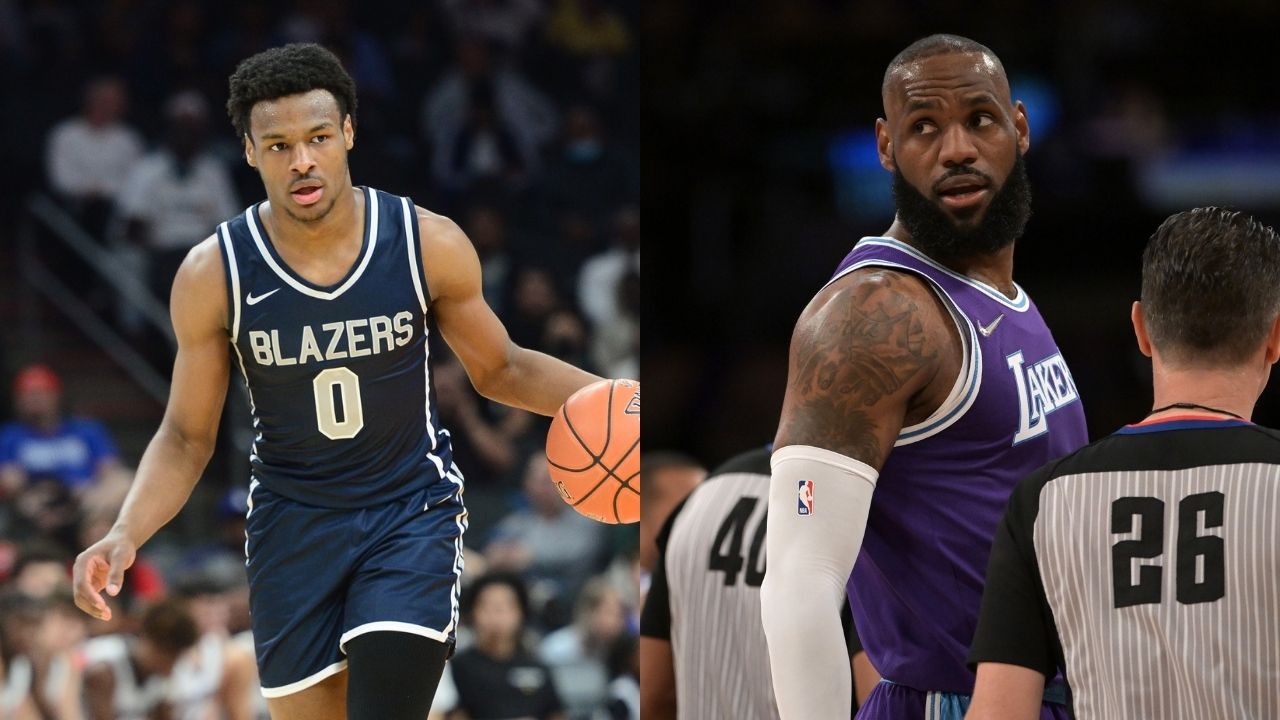 “LeBron James watched Bronny go off for 28 points in a win”: Lakers superstar cheers on Strive for Greatness as they blow out Paul George Elite behind Bronny’s explosive first half