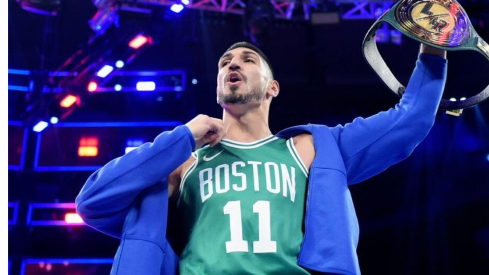 Enes Kanter Freedom wrestling