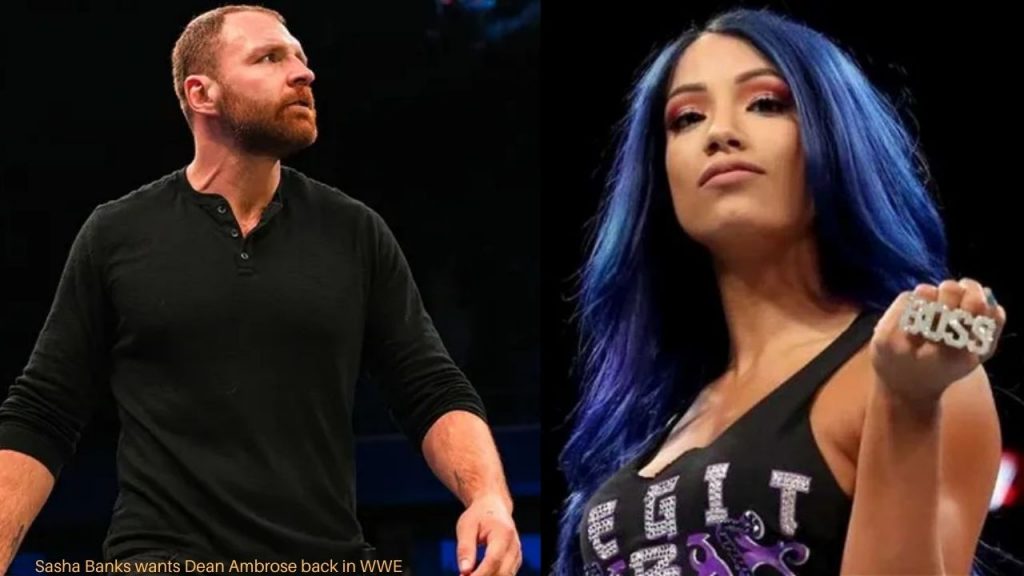 Sasha Banks on Jon Moxley