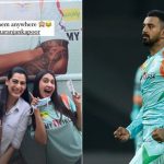 KL Rahul GF name: Sunil Shetty daughter Athiya Shetty spotted supporting KL Rahul and LSG at Wankhede Stadium