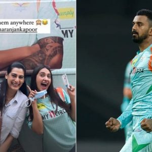 KL Rahul GF name: Sunil Shetty daughter Athiya Shetty spotted supporting KL Rahul and LSG at Wankhede Stadium