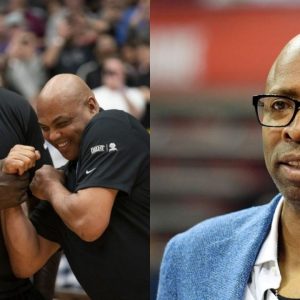 "Kenny Smith is a vegetarian nobody gets food poisoning eating that broccoli and asparagus crap": Charles Barkley and Shaquille O'Neal roast The Jet for being absent