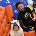 "Rocco would be turning 10 on 4/20, and I'm so grateful to have a healthy bulldog!": Warriors' Klay Thompson appreciates a question about his dog, gives updates about the fan favorite canine
