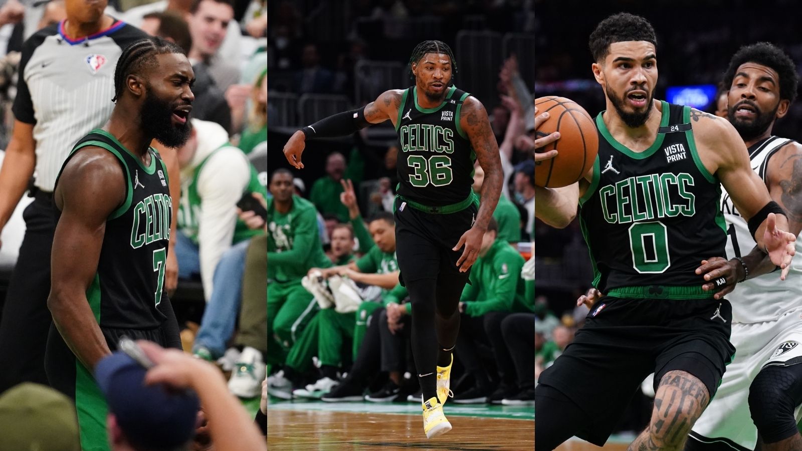 "Kyrie put on a show for Nets but Jayson Tatum and Jaylen Brown played like superstars": Marcus Smart and Co combine for a beautiful basketball play at the end to beat the Nets