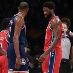 "Kevin Durant if you're man enough don't flop": Joel Embiid takes a shot at the Nets superstar addressing their recent altercation at Philly