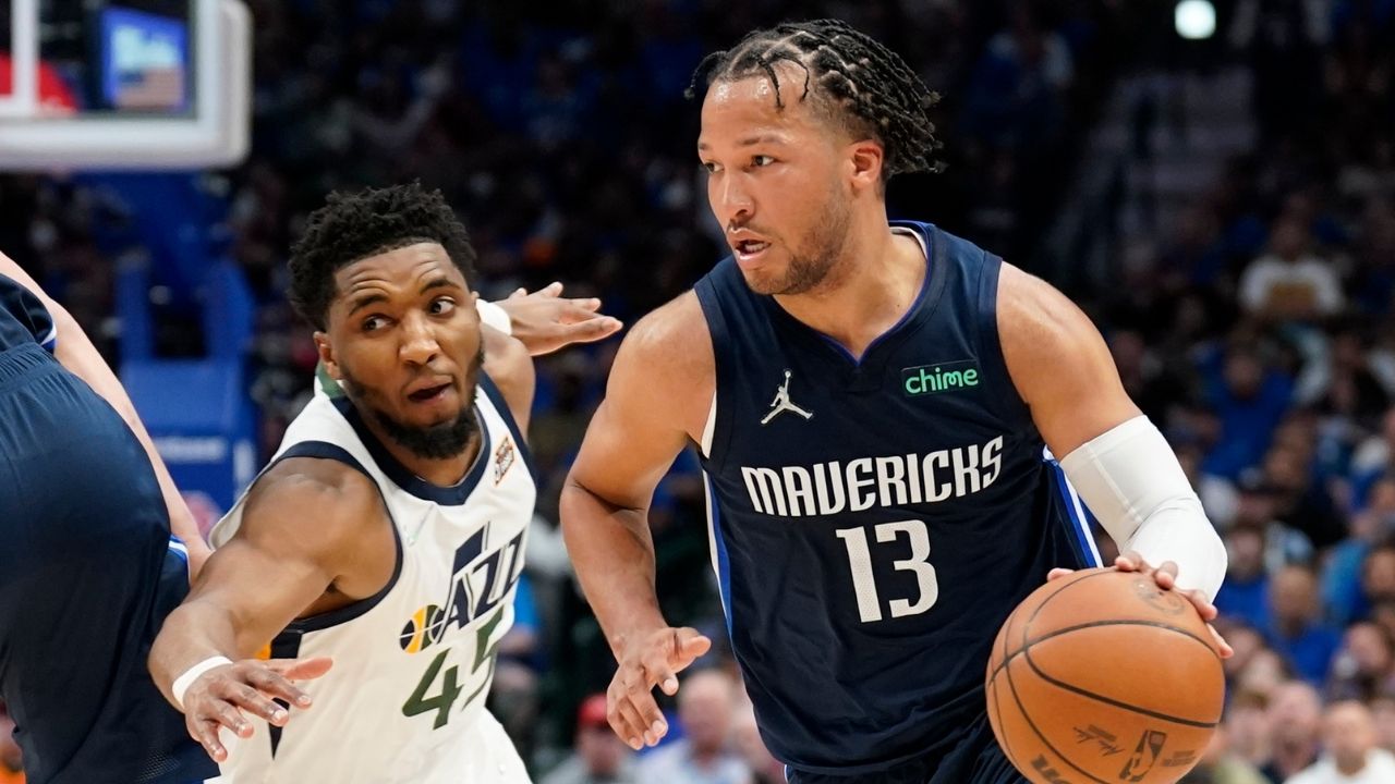 "Donovan Mitchell committed 8 different war crimes on defense": NBA Fans are going wild as a Luka Doncic-less Dallas Mavericks take down the Utah Jazz