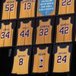 "Kareem Abdul-Jabbar on the receiving end of a poster from Jellybean Bryant": Footage of the Lakers legend getting dunked on by Kobe Bryant's father