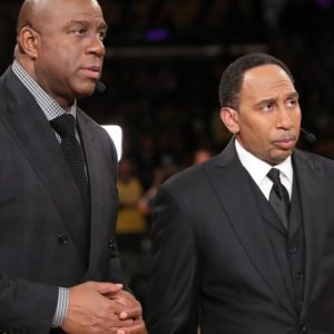 "Stephen A. Smith gets duped by a hoax report on national television": The ESPN analyst narrates Magic Johnson a report from an NBA-focused satire account called Ballsack Sports