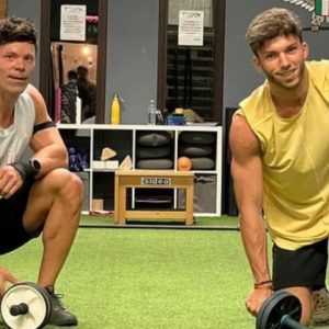 "He's not going to fit inside a Formula 1 car soon!"- Pierre Gasly shares pictures of his latest workout session in which he looks 'shredded'