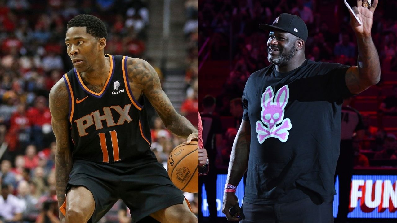 "Oh, I was Shaq-tin, I didn't know I was Shaq-tin!": Jamal Crawford breaks a camera on set as Dwyane Wade and Shaquille O'Neal gasp in shock