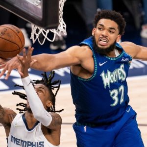 "Karl-Anthony Towns choked a 10 point 4Q lead and is sending his farewells to the crowd like he’s Kobe Bryant!": NBA Twitter rips apart the Wolves' star as Memphis clinch series