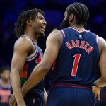 "James Harden, you're old yo!": How Tyrese Maxey roasted his Sixers teammate and 2018 NBA MVP following their blowout win in Game 1 vs Toronto Raptors