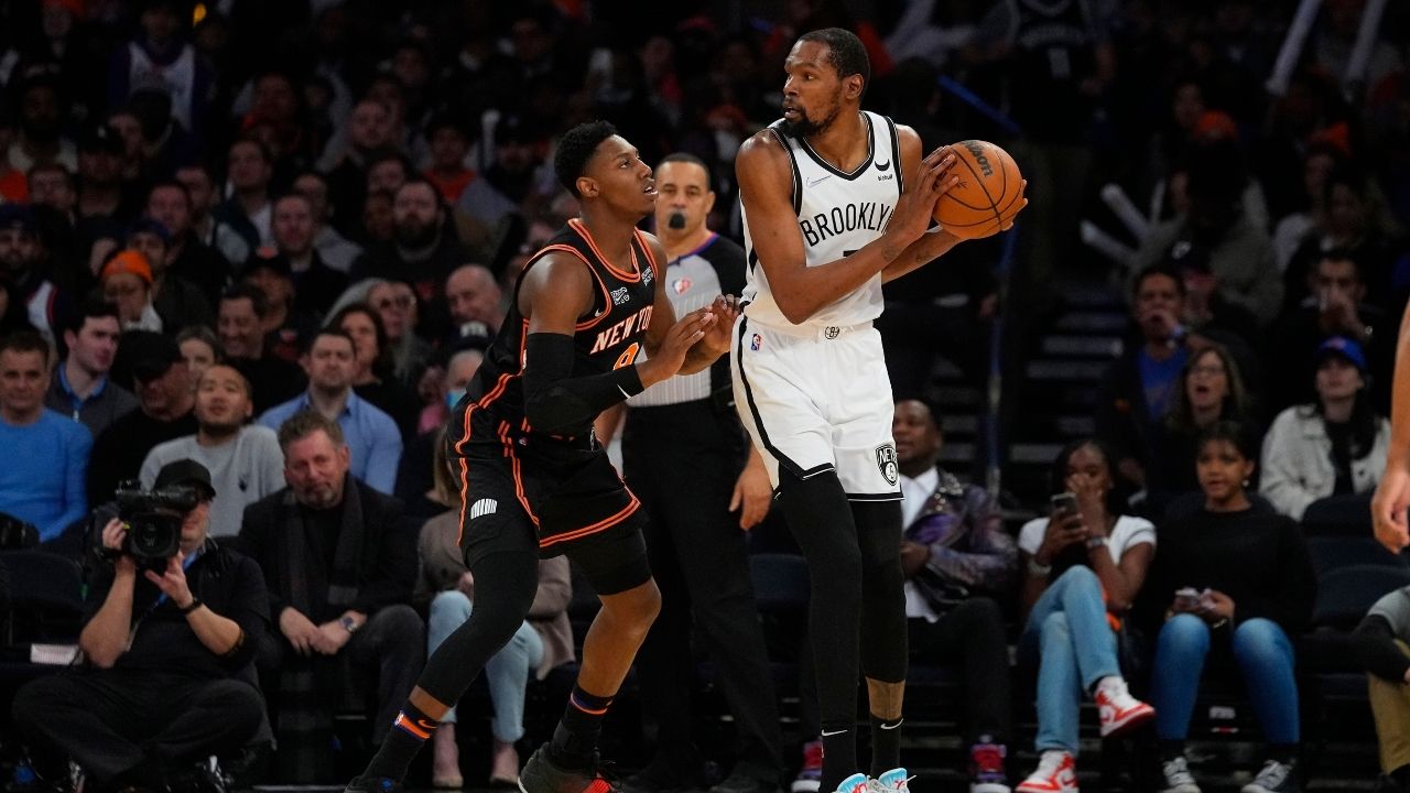 "Haven't lost to the Knicks since 2013, got something to talk about on Twitter now!": Nets' Kevin Durant has won 12 straight games against their New York counterparts